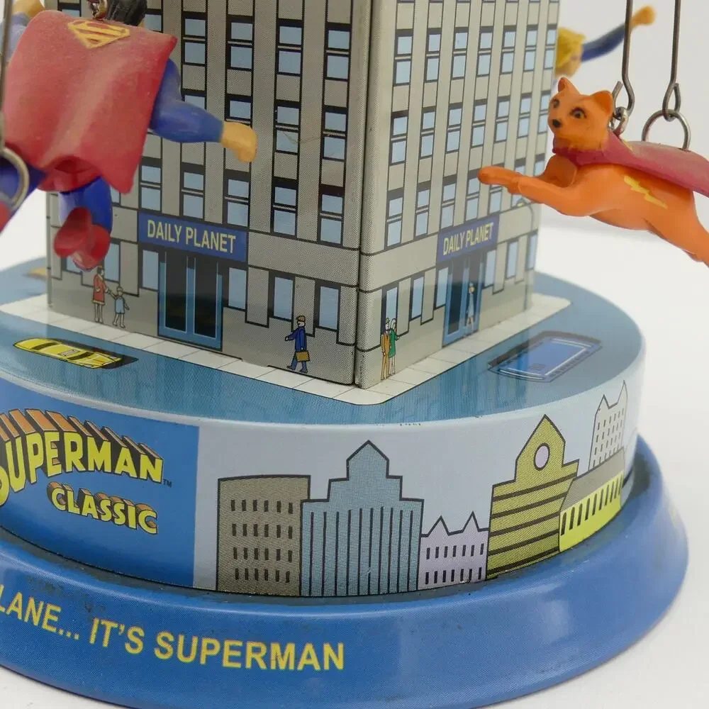 Superman Classic Tin Carousel Toy Schylling 2001 Krypto Streaky Supergirl